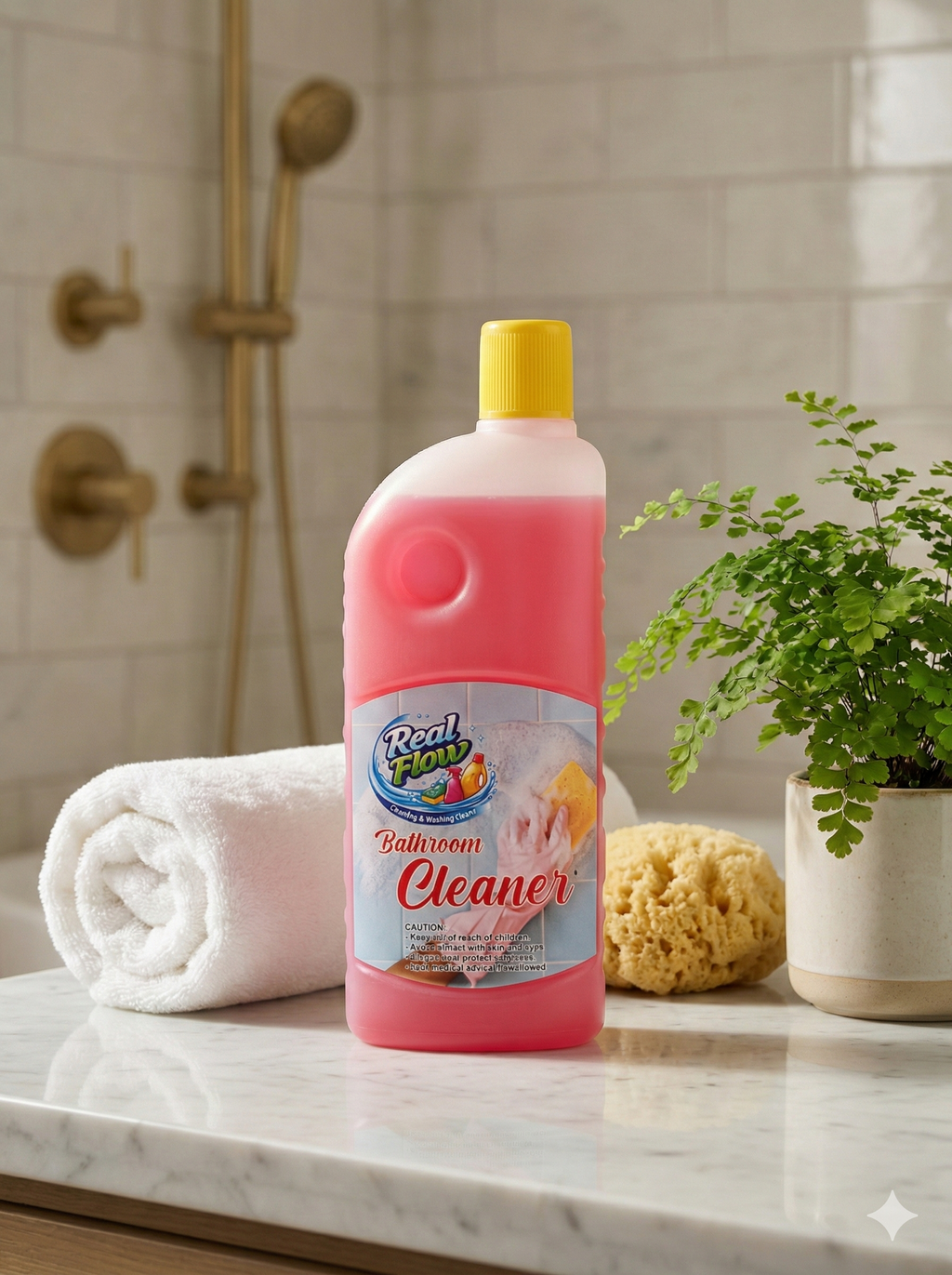 Bathroom tiles cleaner