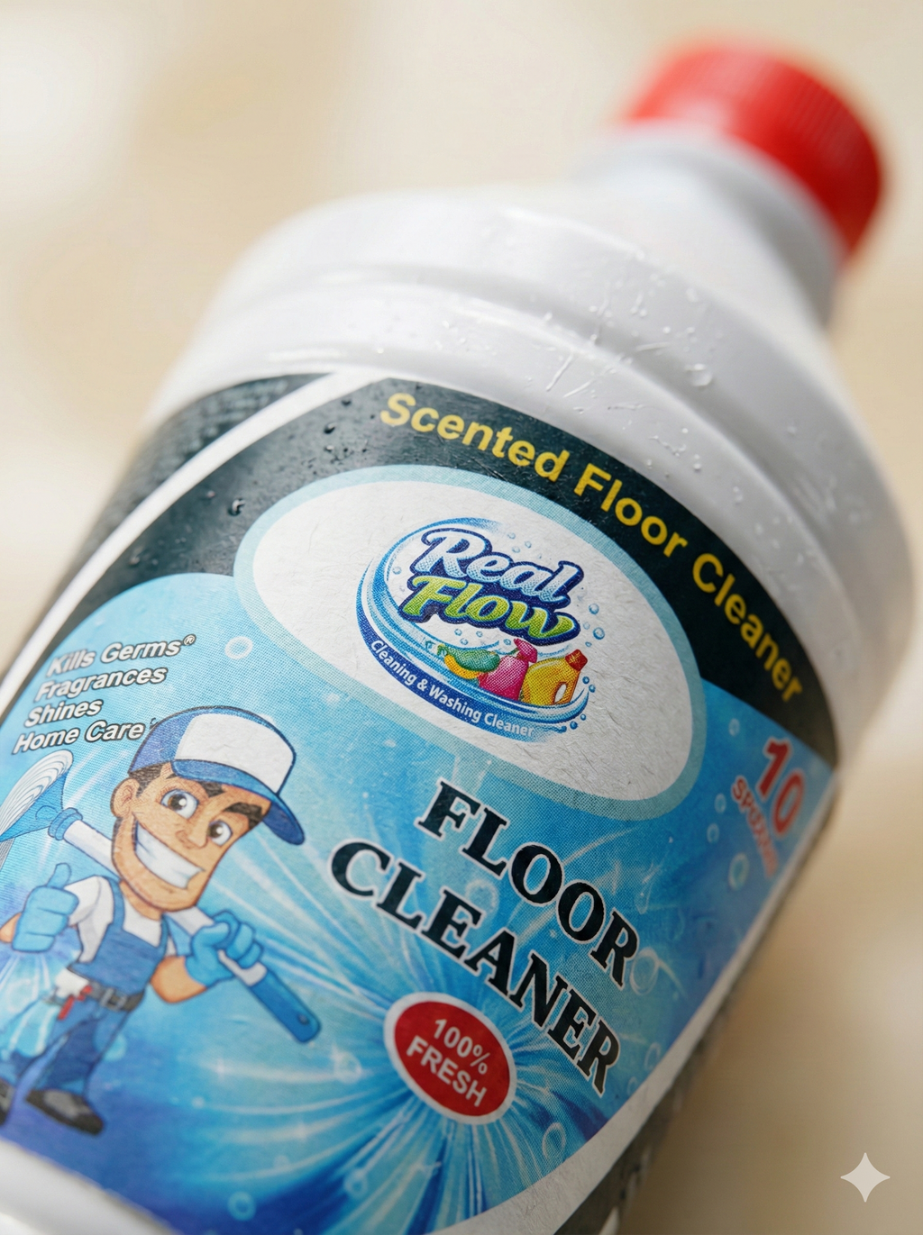 White floor cleaner
